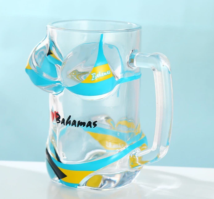 Designed Glass Beer Mugs