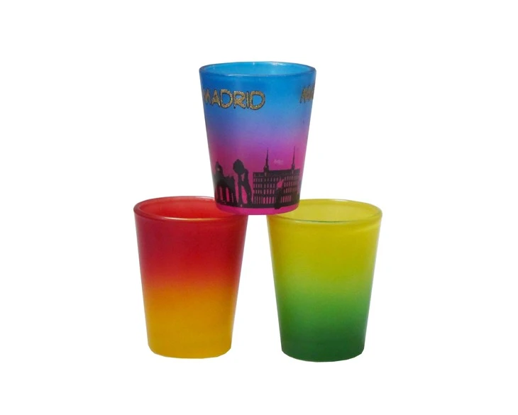 Contrast-colored Frosted Shot Glass Mug manufacturers