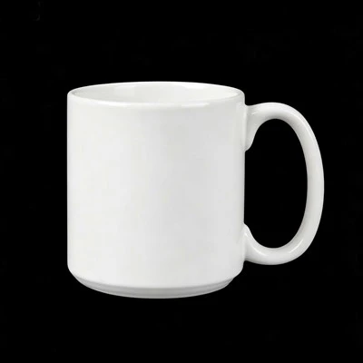 Vita keramiska kaffemuggar
